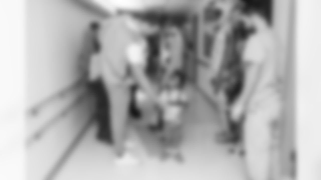 The Carolina Panthers visit Levine Children's Hospital on Tuesday, Oct. 28, 2025 in Charlotte, NC.