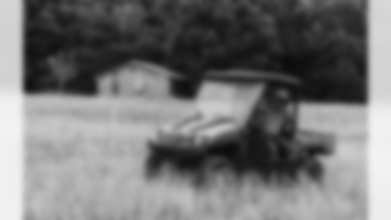 Pat Jones II goes fishing on his families property in the off season.