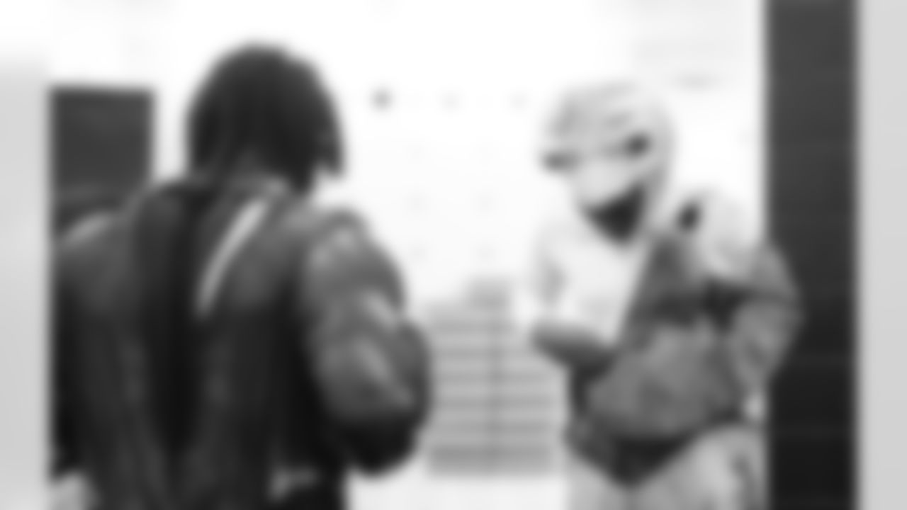 The Carolina Panthers visit Levine Children's Hospital on Tuesday, Oct. 28, 2025 in Charlotte, NC.