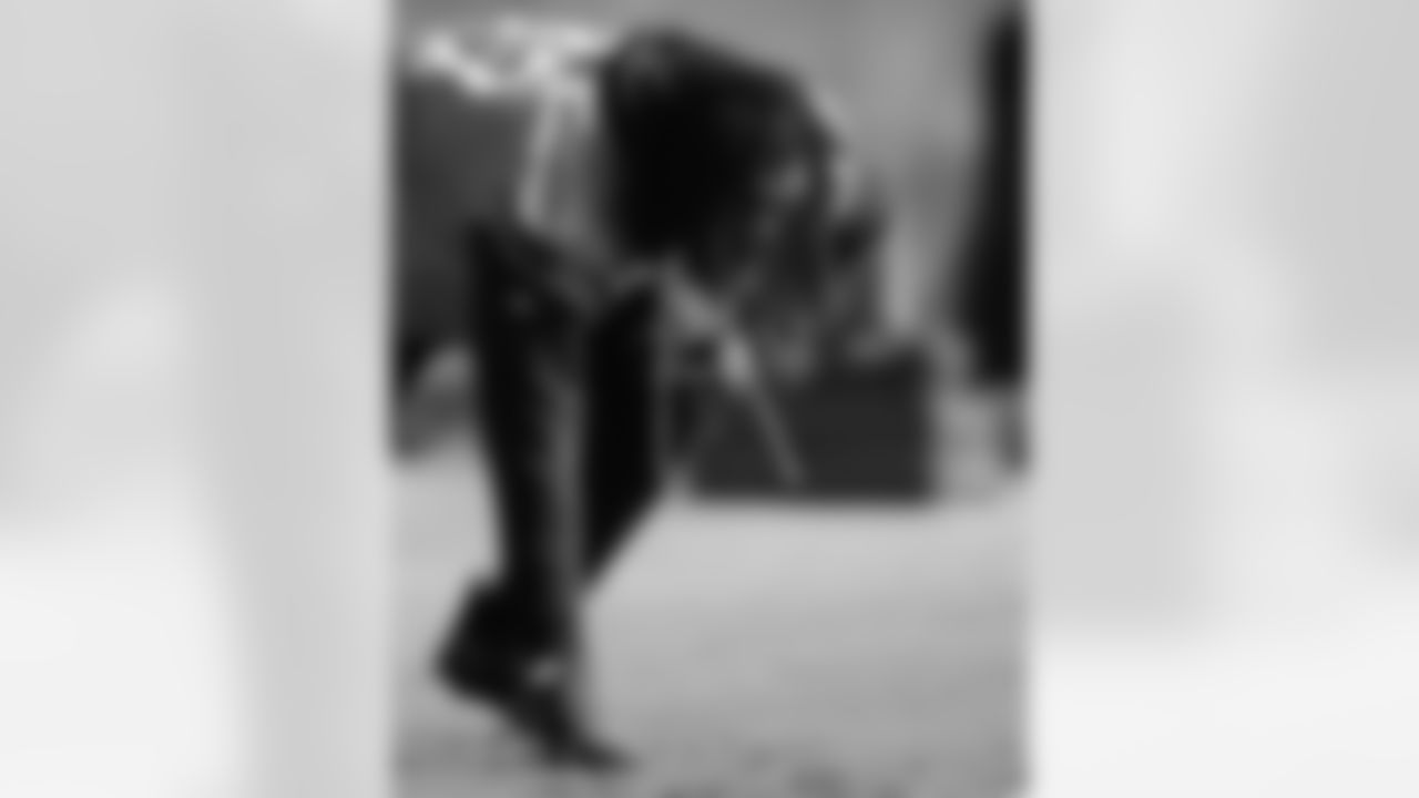 The Carolina Panthers hold practice on Nov. 13, 2025 at Bank of America Stadium in Charlotte, NC.