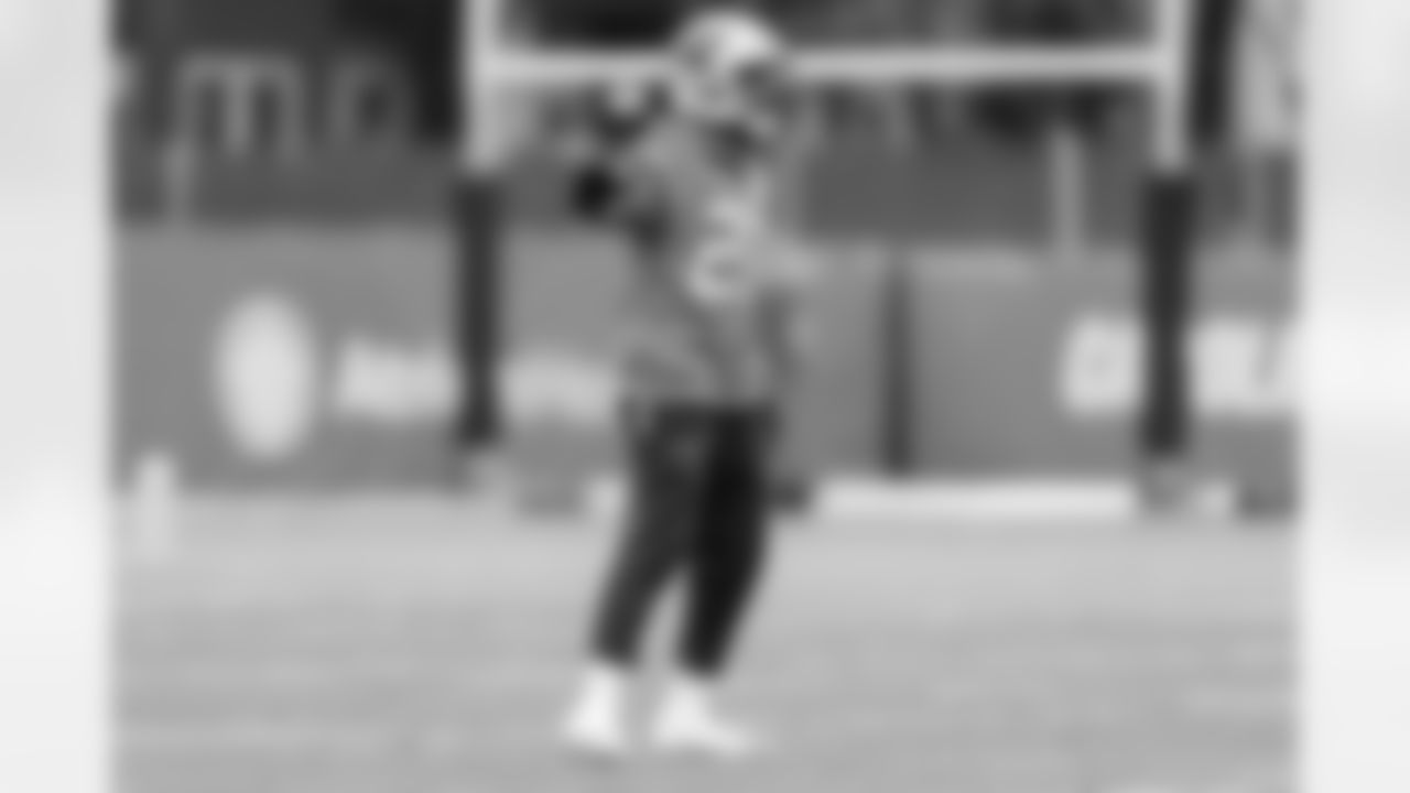 The Carolina Panthers hold practice on Monday, Dec. 08, 2025 at Bank Of America Stadium in Charlotte, NC.