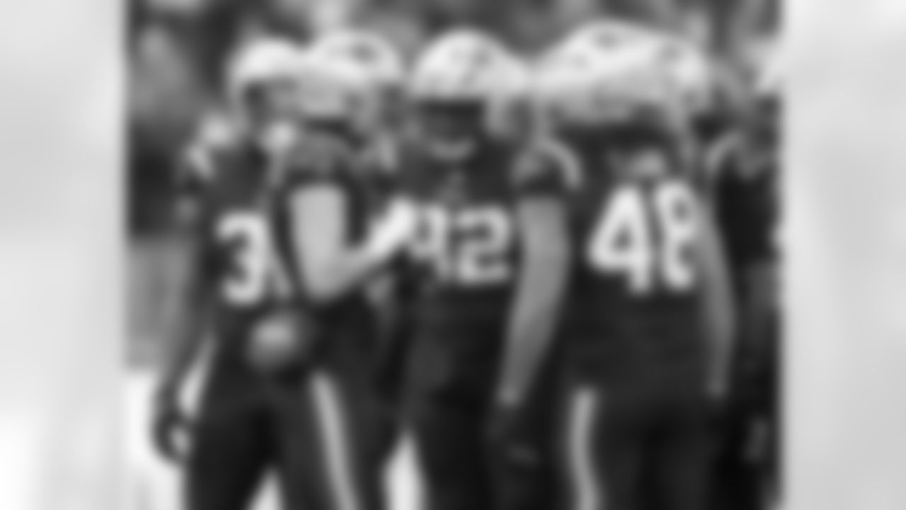 Jack Gibbens, Joshua Farmer and Jahlani Tavai. Photo by Lexi Ehle