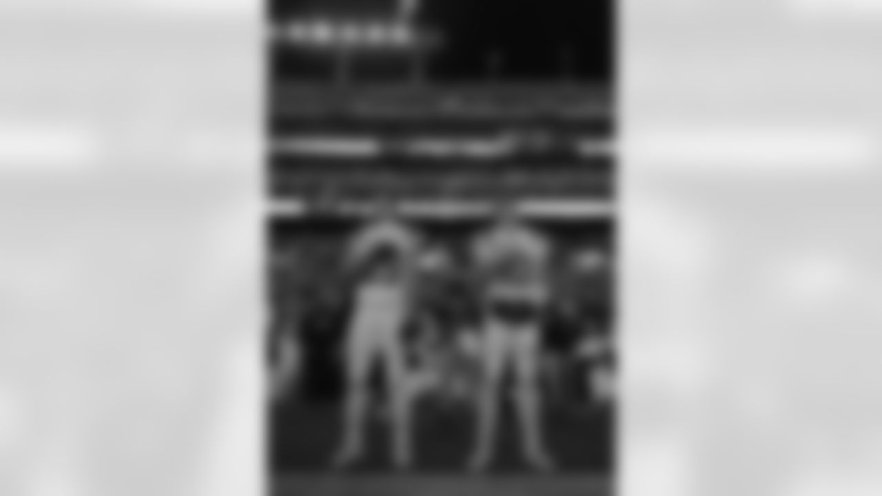 Hunter Henrey and Drake Maye. Photo by Eric J. Adler