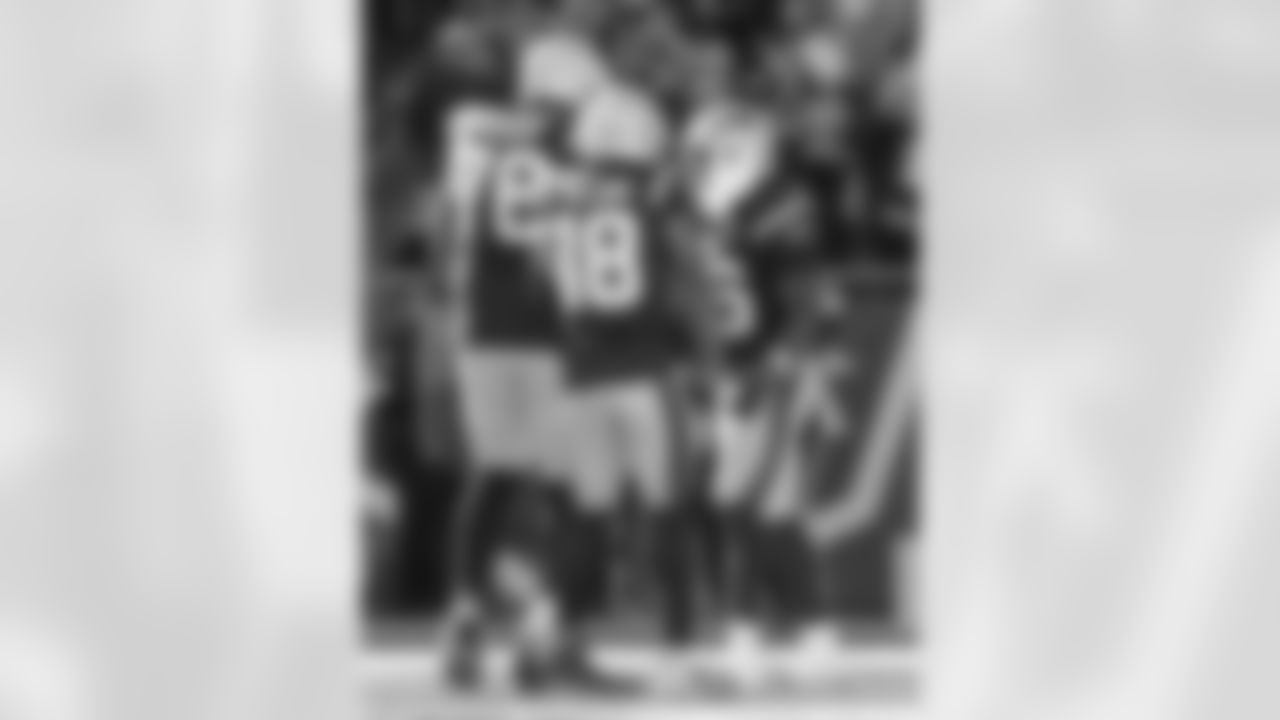 Morgan Moses, Kyle Williams and Terrell Jennings