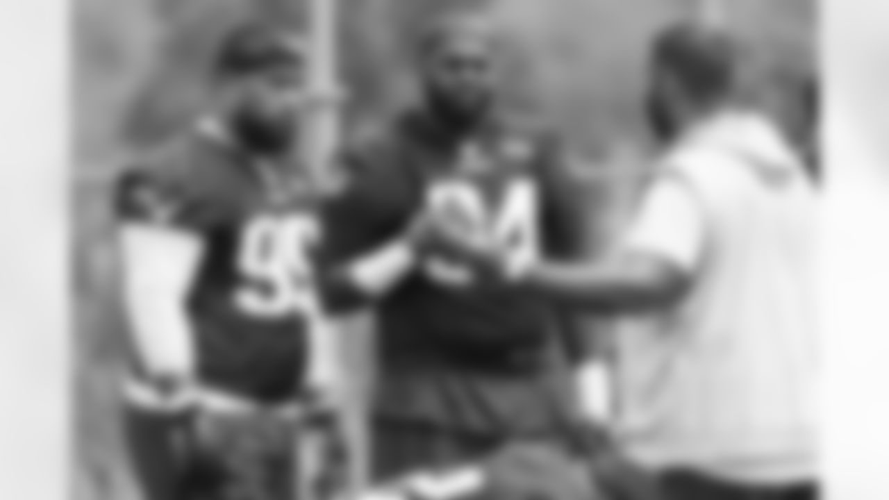 Daniel Ekuale & Armon Watts practice at Patriots Training Camp on July 28, 2024