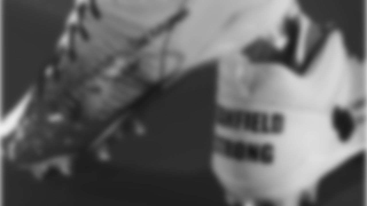 Julian Ashy's cleats supporting the National Blood Clot Alliance.