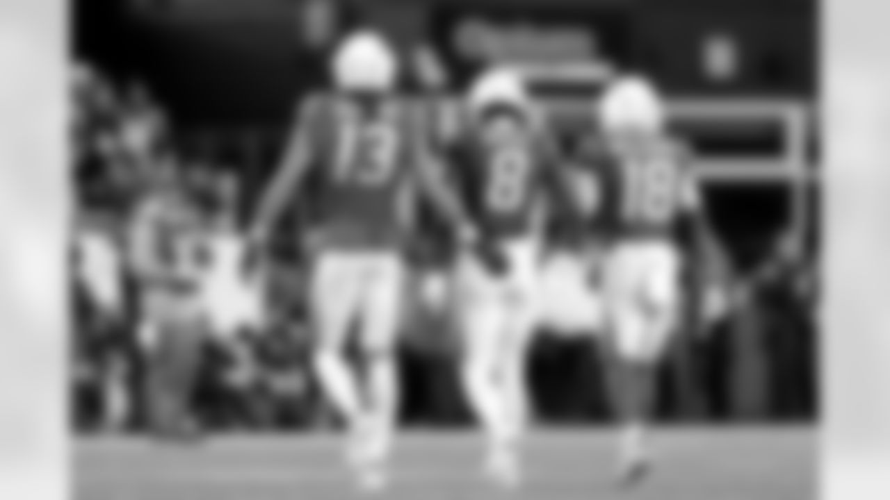 Mack Hollins, Stefon Diggs and Kyle Williams