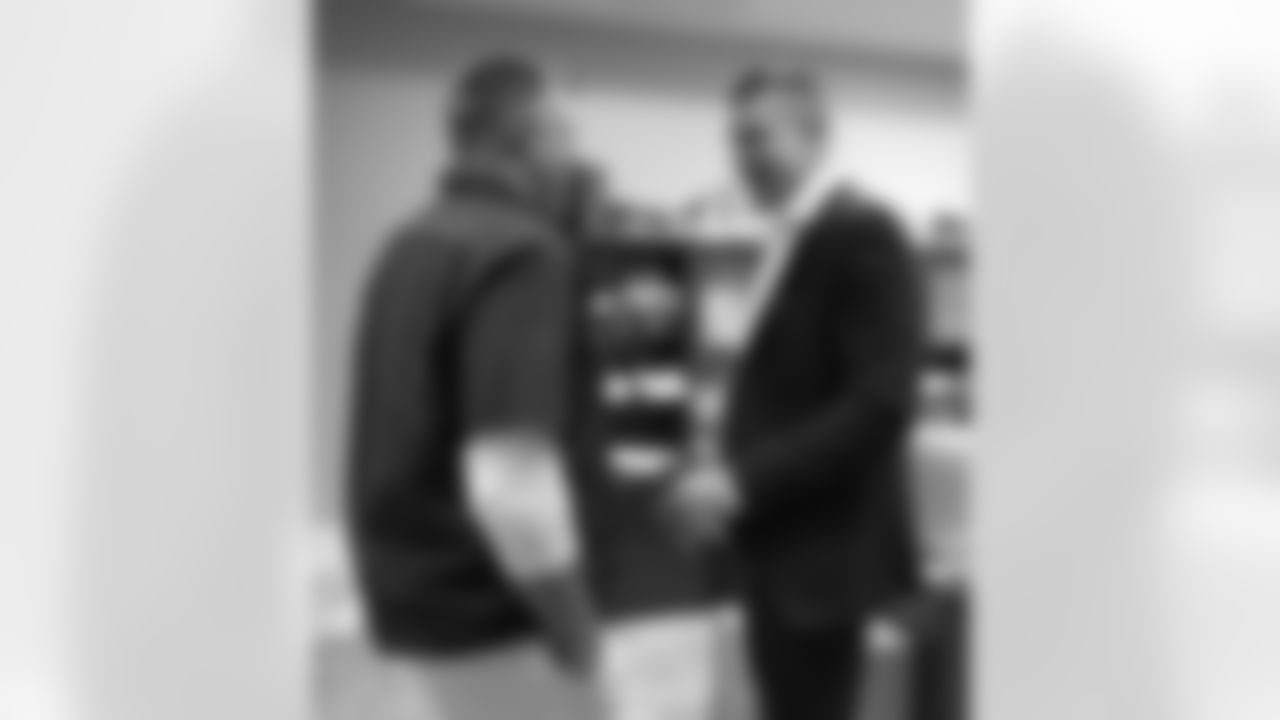 Rob Gronkowski returns to Gillette Stadium to sign a one-day contract and retire as a New England Patriot on Wednesday, Nov. 12, 2025.