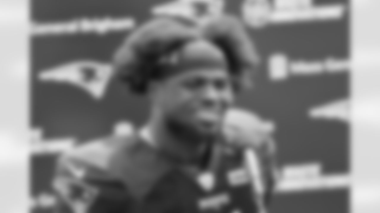Jabrill Peppers speaks to the media during Patriots Training Camp on August 2, 2024.