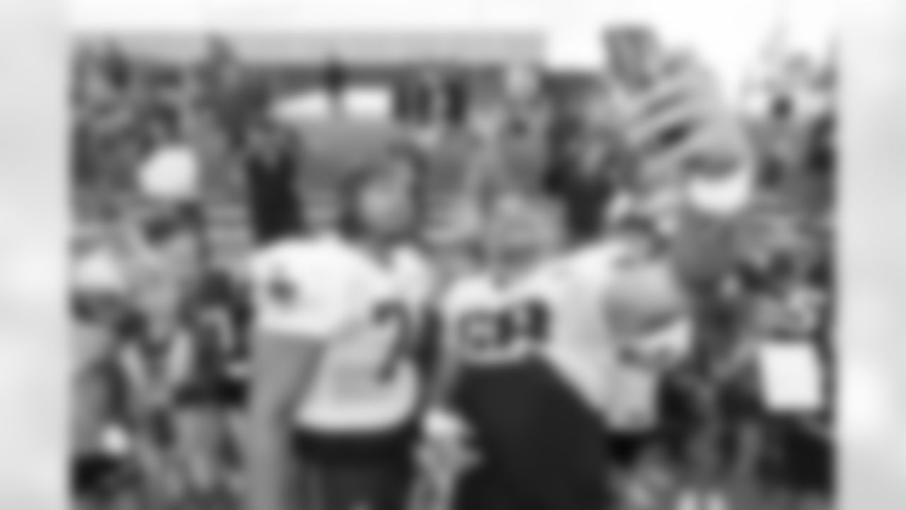 Michael Jordan & Atonio Mafi at Patriots Training Camp on July 29th, 2024