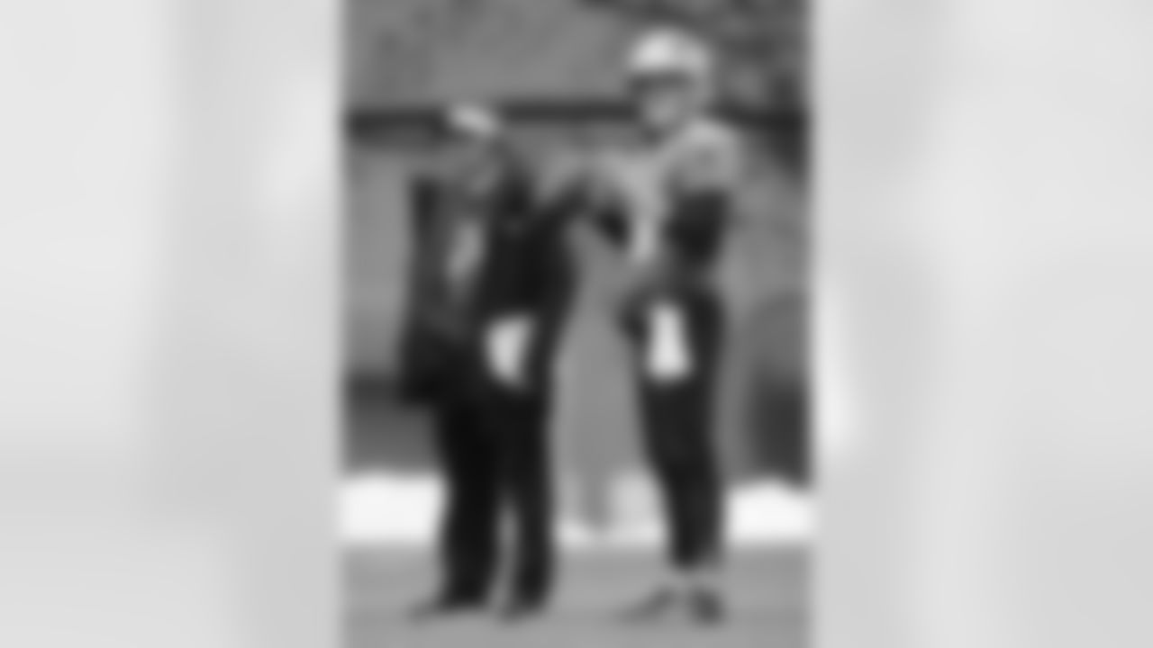 Josh McDaniels and Drake Maye