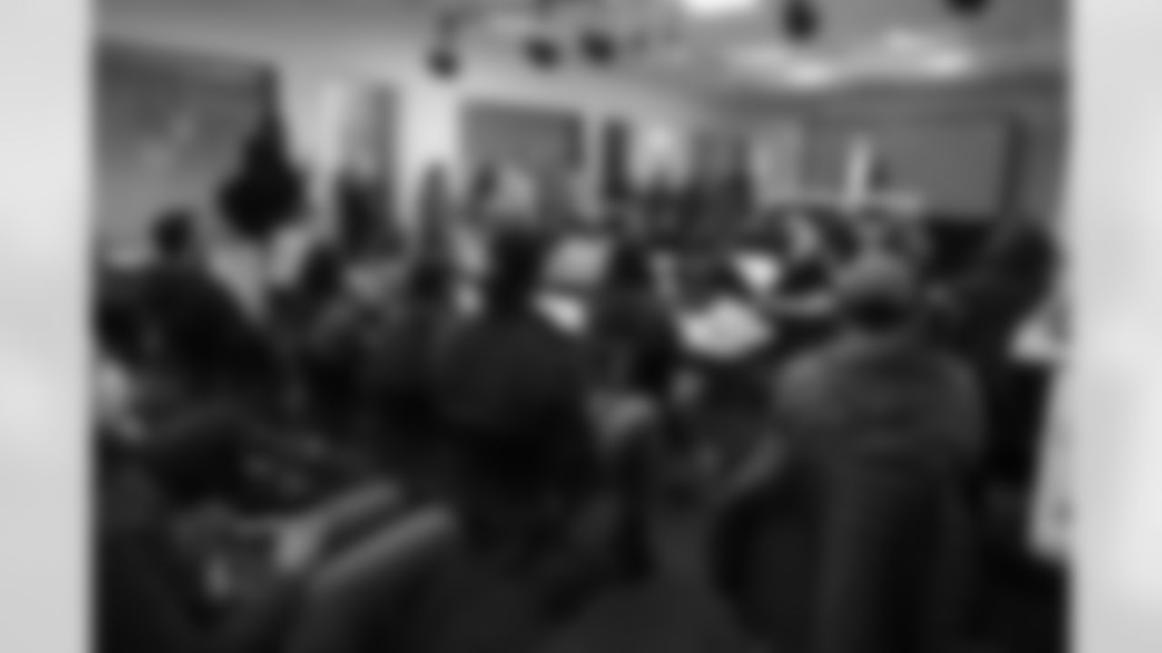 Rob Gronkowski returns to Gillette Stadium to sign a one-day contract and retire as a New England Patriot on Wednesday, Nov. 12, 2025.