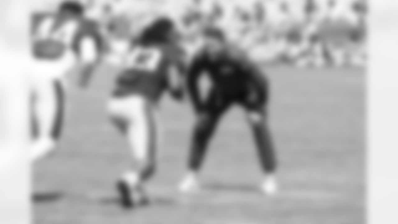 Steele Chambers & Jeremy Springer at Patriots Training Camp on August 3, 2024