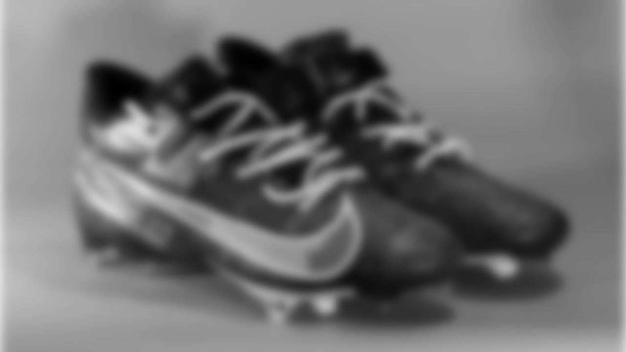 Josh Dobbs cleats supporting ASTROrdinary Dobbs Foundation.