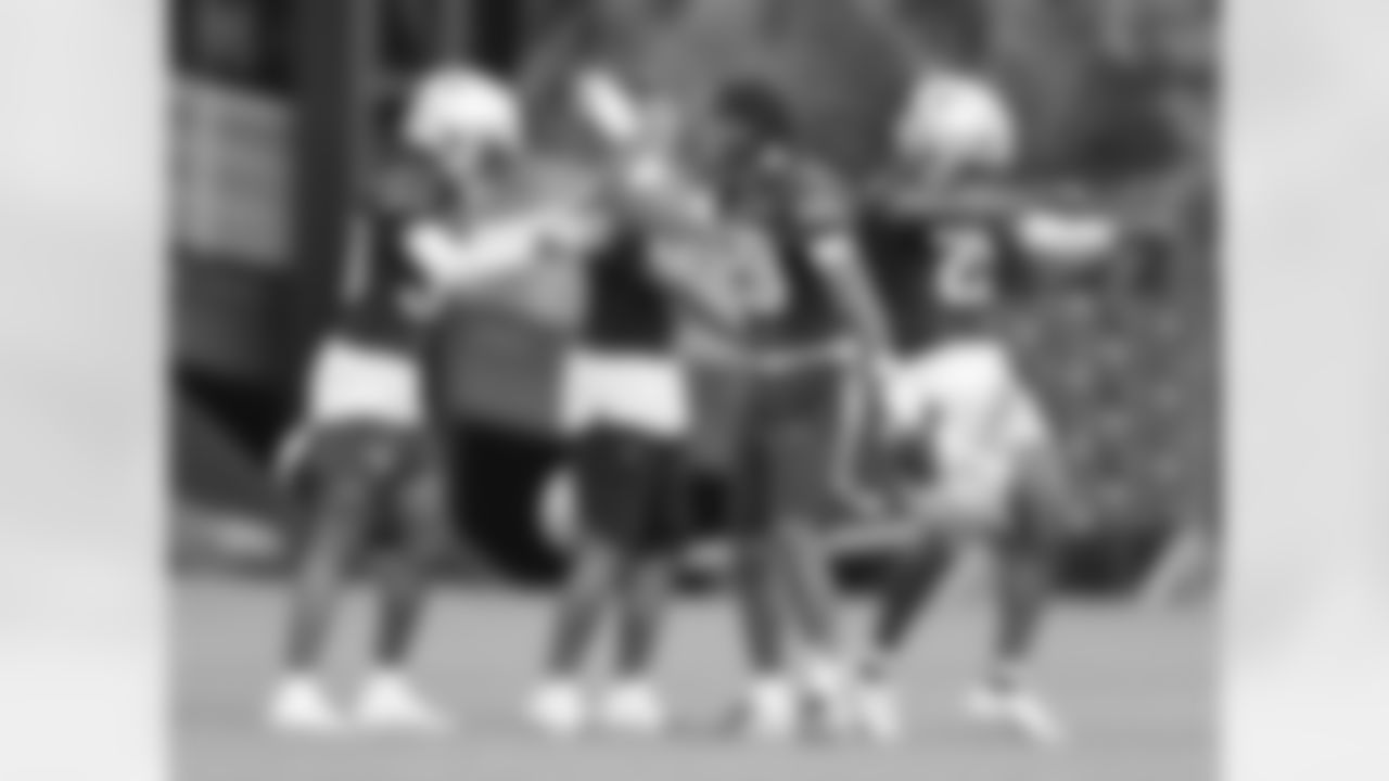 D.J. James, Christian Gonzalez, Alex Austin, Jaylinn Hawkins