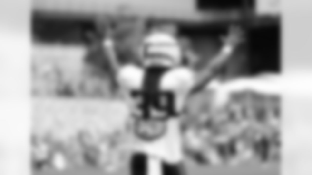 JaMycal Hasty at Patriots Training Camp on August 3, 2024.