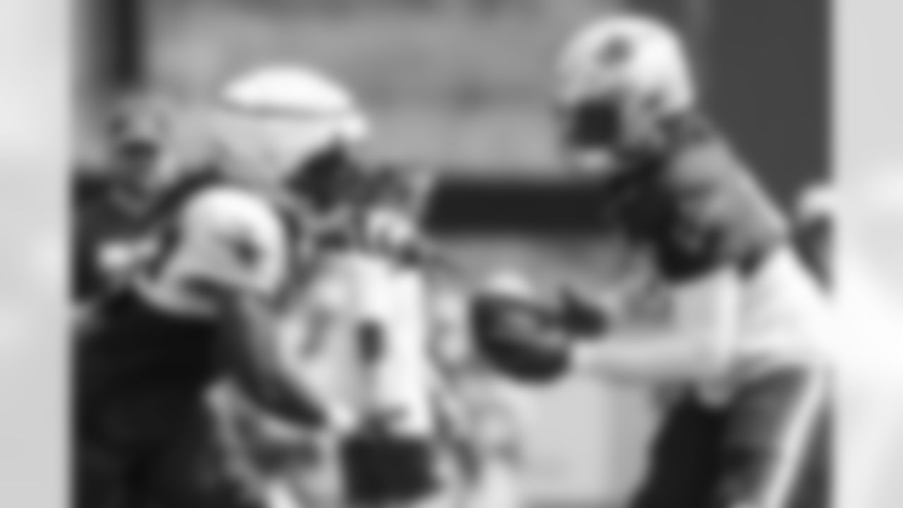 JaMycal Hasty & Joe Milton practice at Patriots Training Camp on August 2, 2024