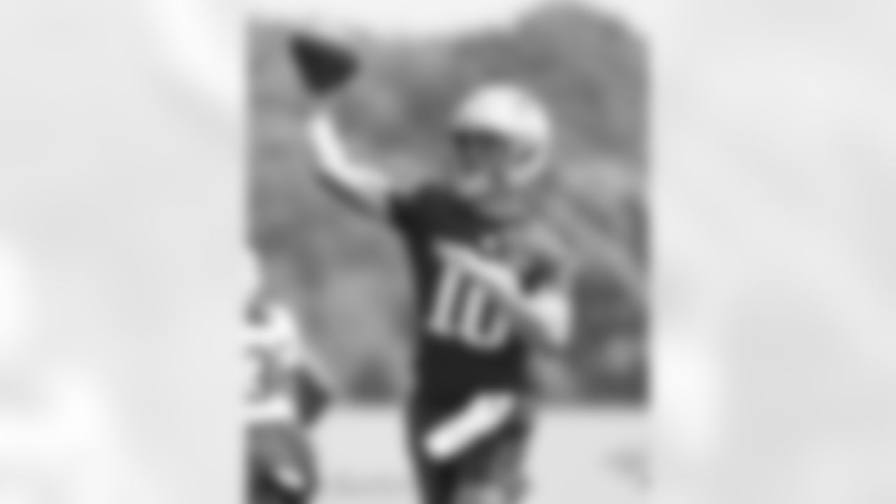 Drake Maye practices at Patriots Training Camp on July 28, 2024