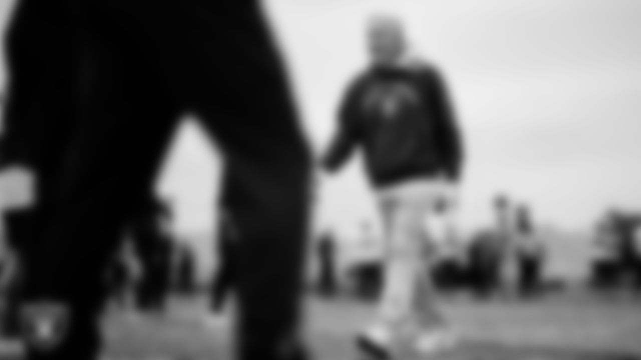 Las Vegas Raiders Head Coach Pete Carroll during practice at Intermountain Health Performance Center.