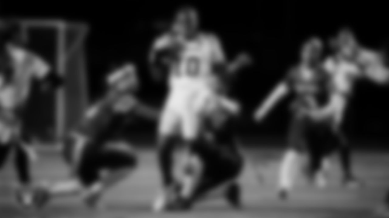 Green Valley High School hosts Del Sol Academy of the Performing Arts during the Las Vegas Raiders' High School Flag Football Showcase game at Green Valley High School.