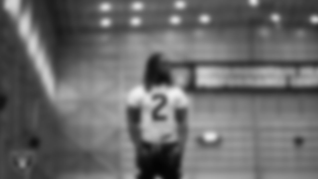 Las Vegas Raiders running back Ashton Jeanty (2) at a workout during phase two of the offseason program at Intermountain Health Performance Center.