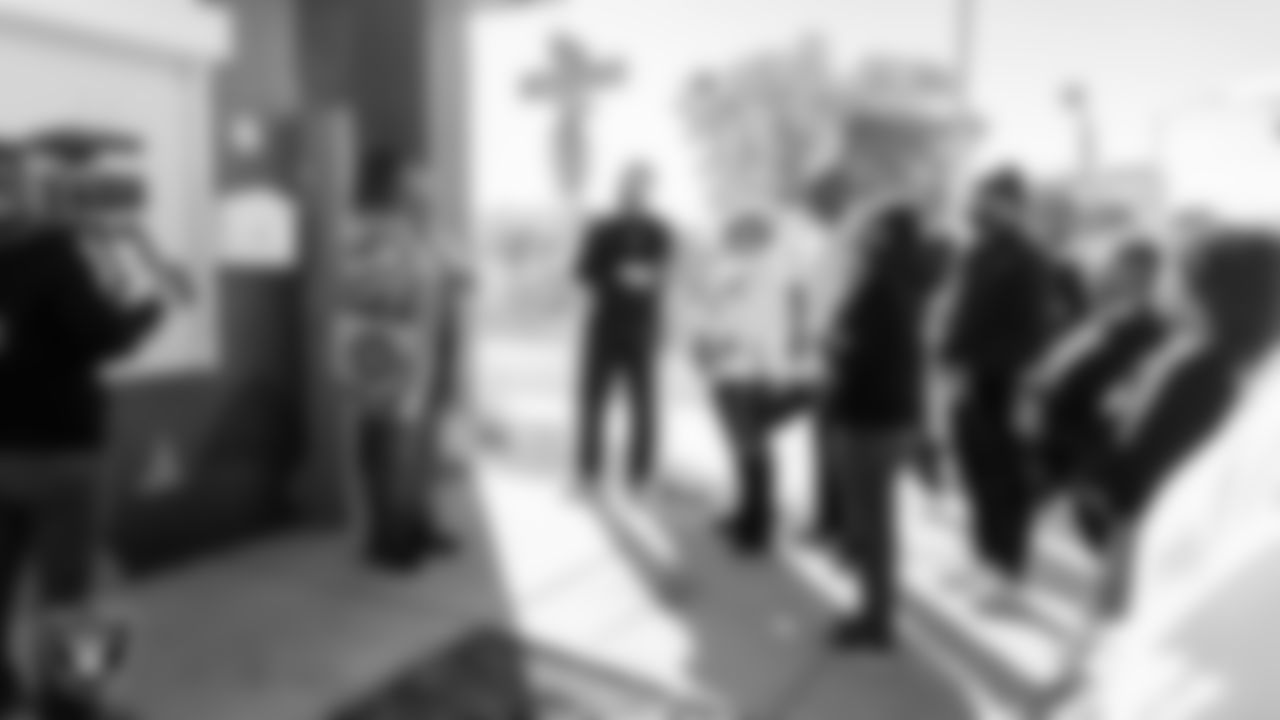 Executive director of the Obodo Collective Tameka Henry gives a tour of the Obodo Community Gardens during the Historic Westside Tour.