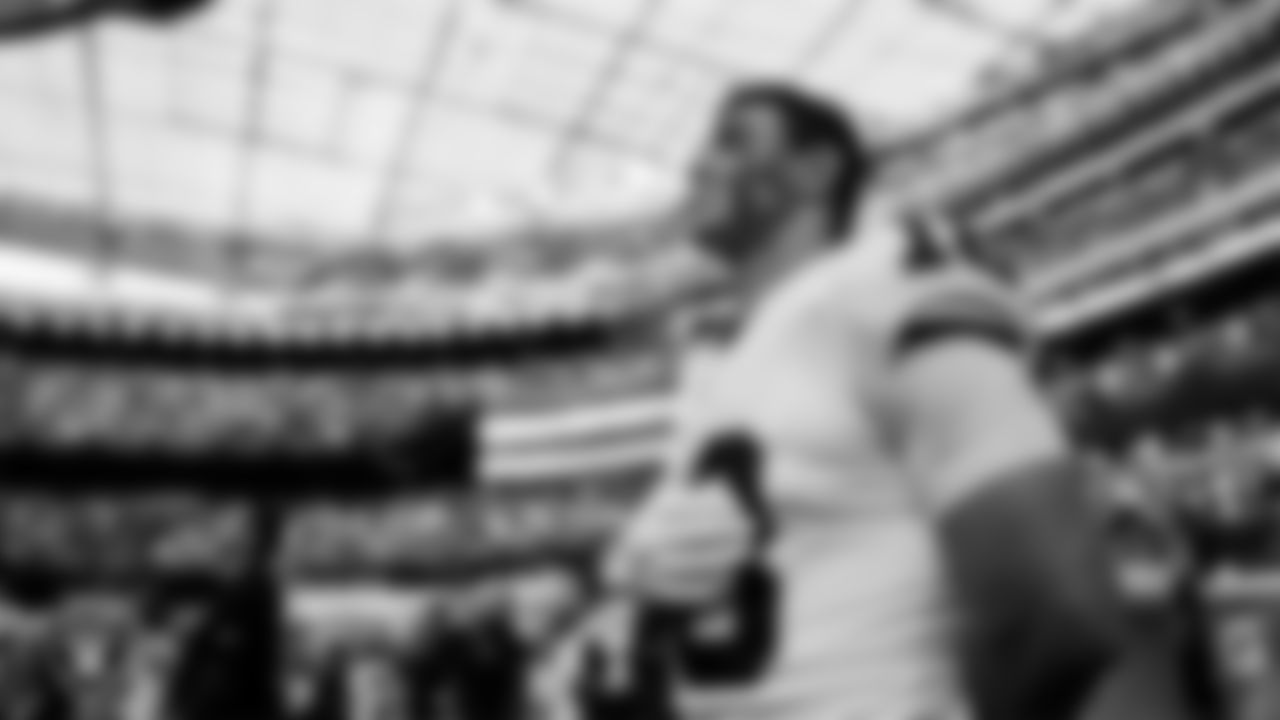 Las Vegas Raiders wide receiver Jack Bech (18) during the national anthem before the regular season away game against the Los Angeles Chargers at SoFi Stadium.