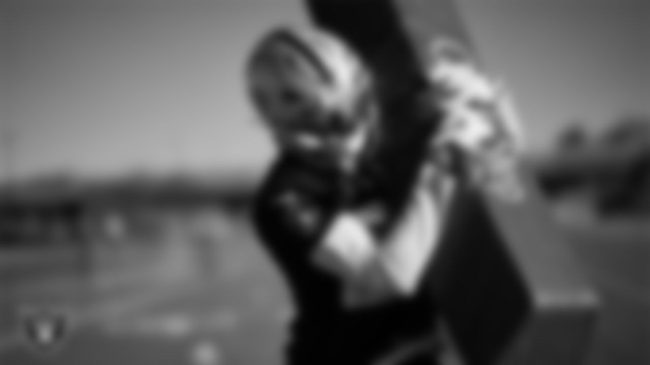 Las Vegas Raiders cornerback Darien Porter (26) during practice at Intermountain Health Performance Center.