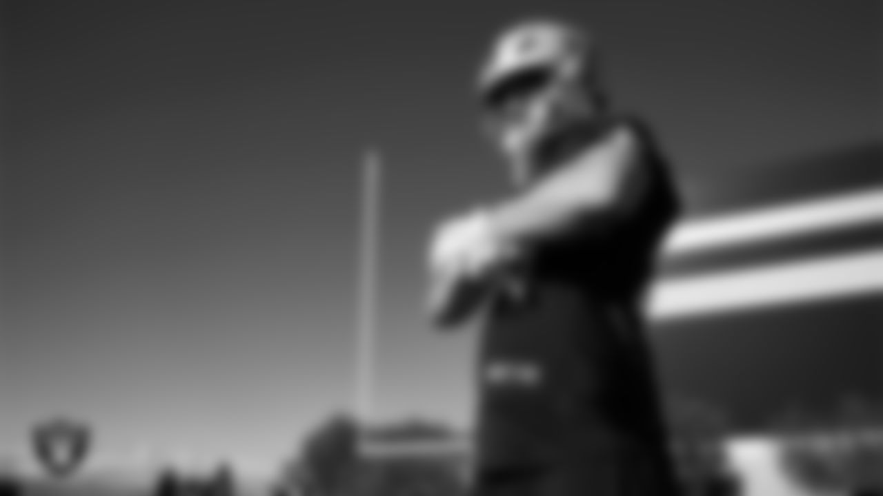 Las Vegas Raiders tight end Michael Mayer (87) during practice at Intermountain Health Performance Center.