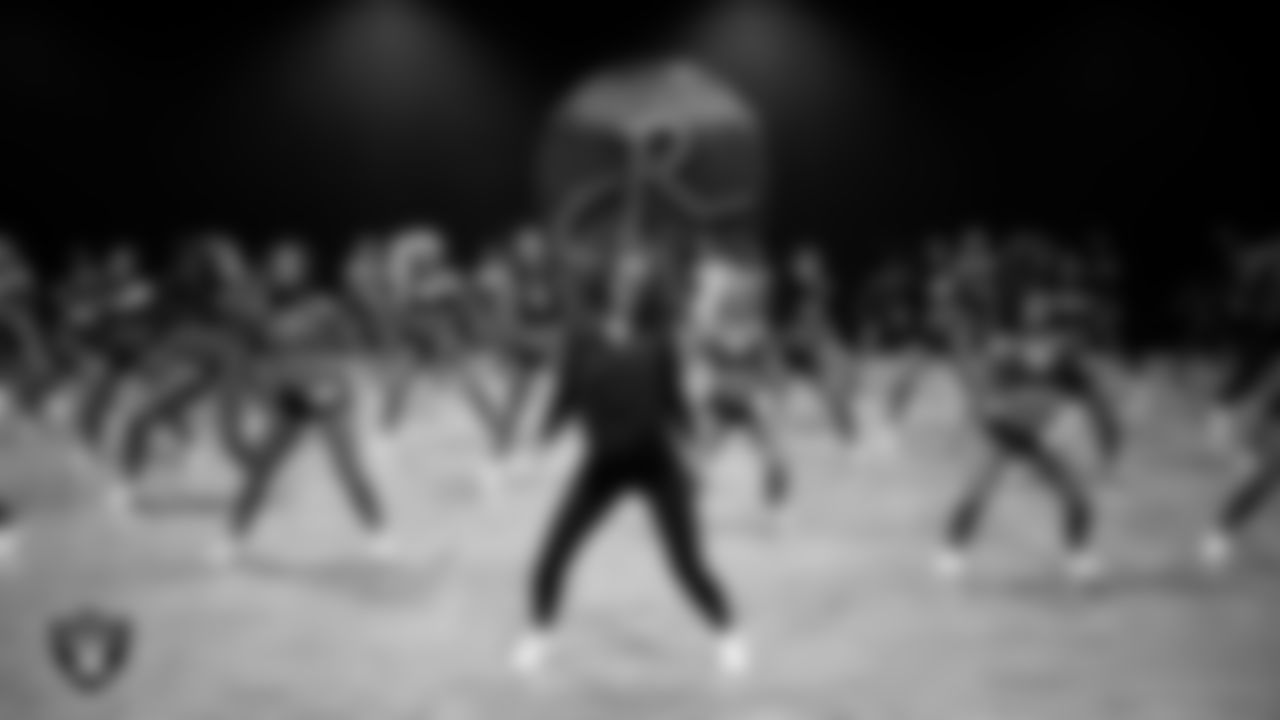 Dancers during the semifinal round of the 2025 Raiderettes Auditions at The Studio.