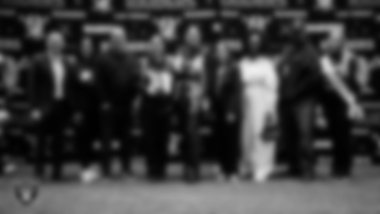 Brienna Love from the Vegas Sports Foundation's NFL flag league is gifted an AED unit for her organization during an American Heart Health Month event at Intermountain Health Performance Center.