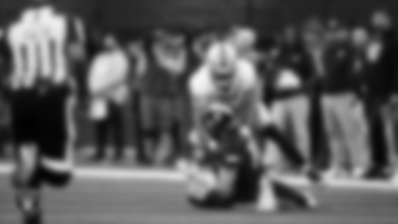 Las Vegas Raiders safety Jeremy Chinn (11) makes a tackle during the regular season away game against the Los Angeles Chargers at SoFi Stadium.