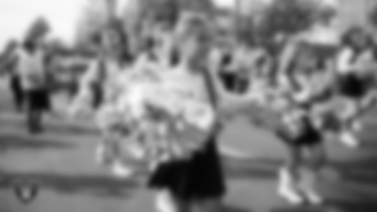 The Junior Raiderettes during the Veterans Day Parade in Downtown Las Vegas.