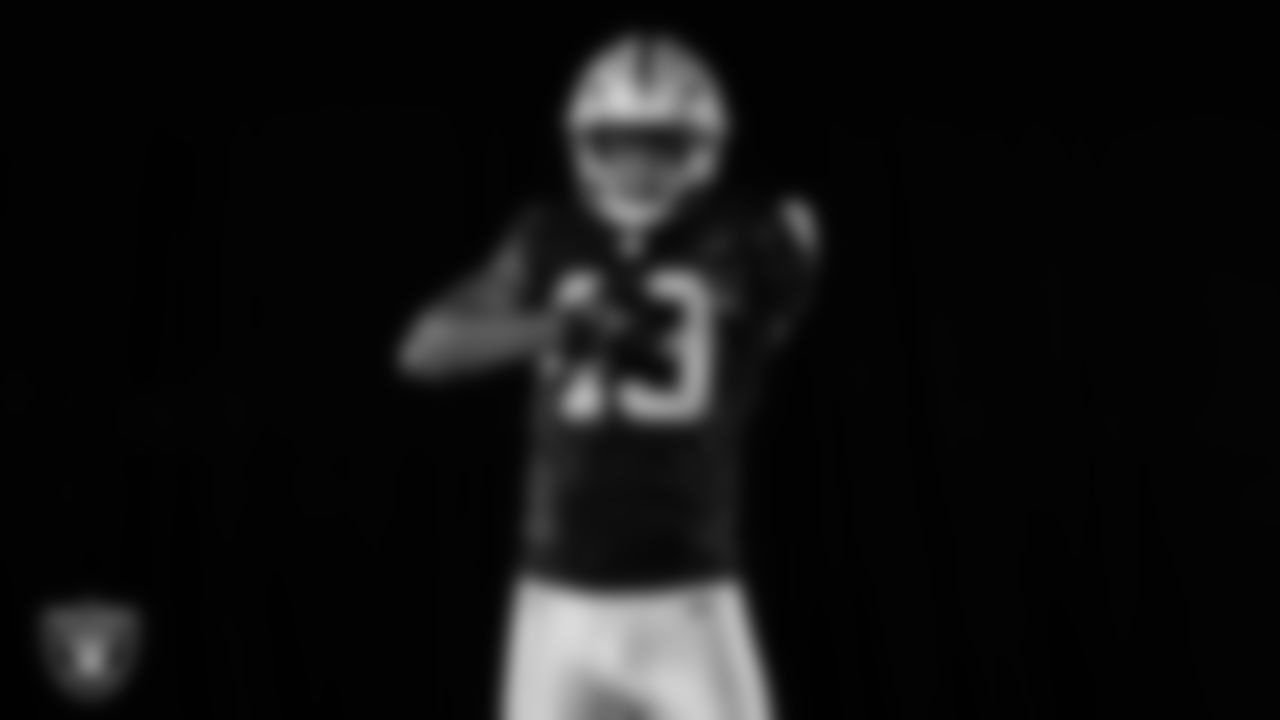 Las Vegas Raiders defensive end Charles Snowden (49) poses for a photo at the 2025 Raiders Media Day.