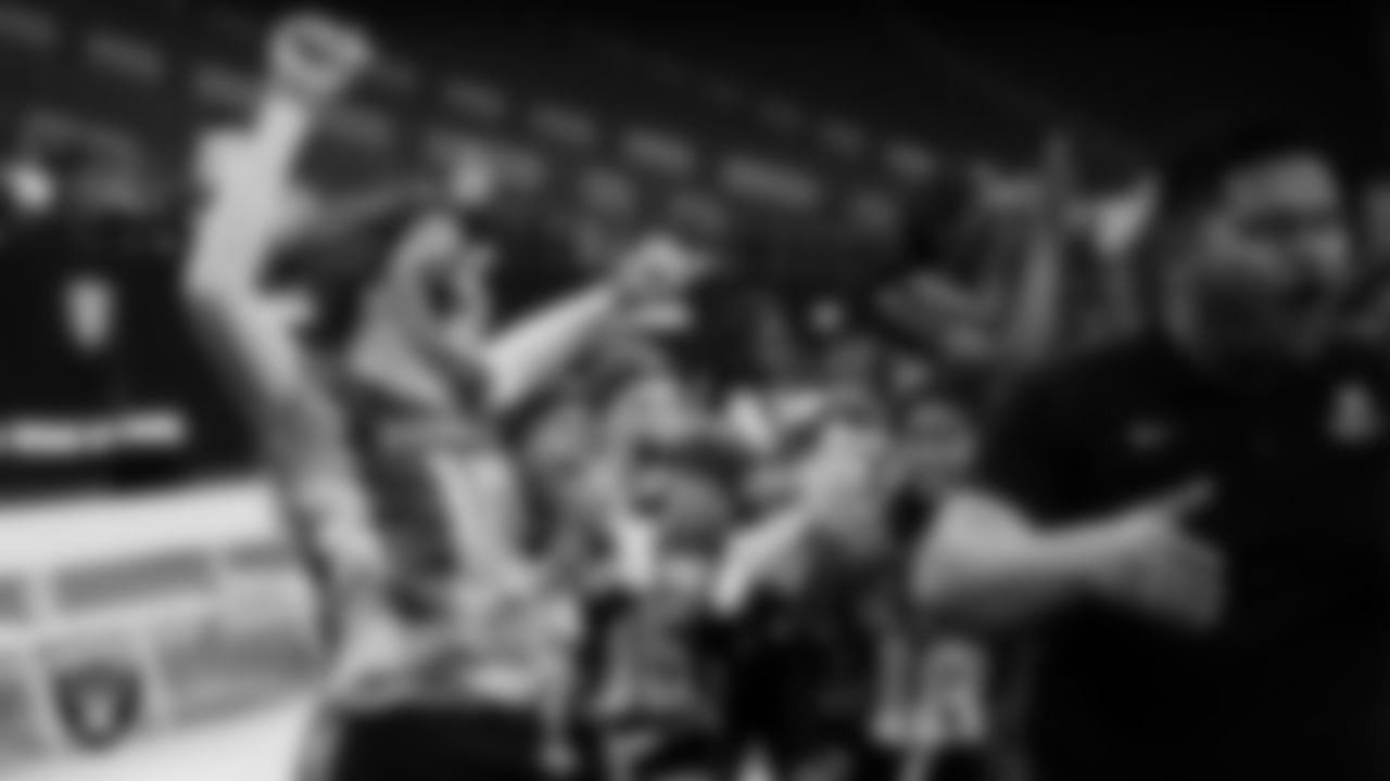 The Sierra Vista High School flag football team celebrates after winning the NIAA 4A Flag Football State Championship game at Allegiant Stadium.