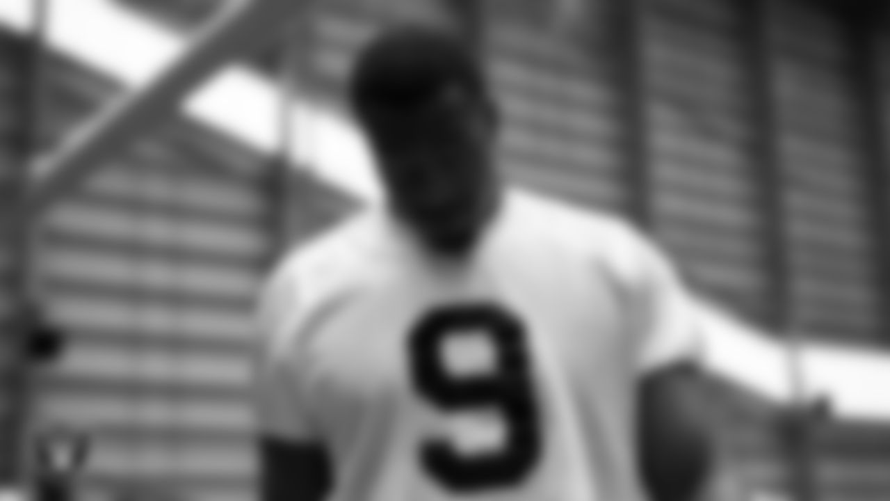 Las Vegas Raiders defensive end Tyree Wilson (9) during practice at Intermountain Health Performance Center.