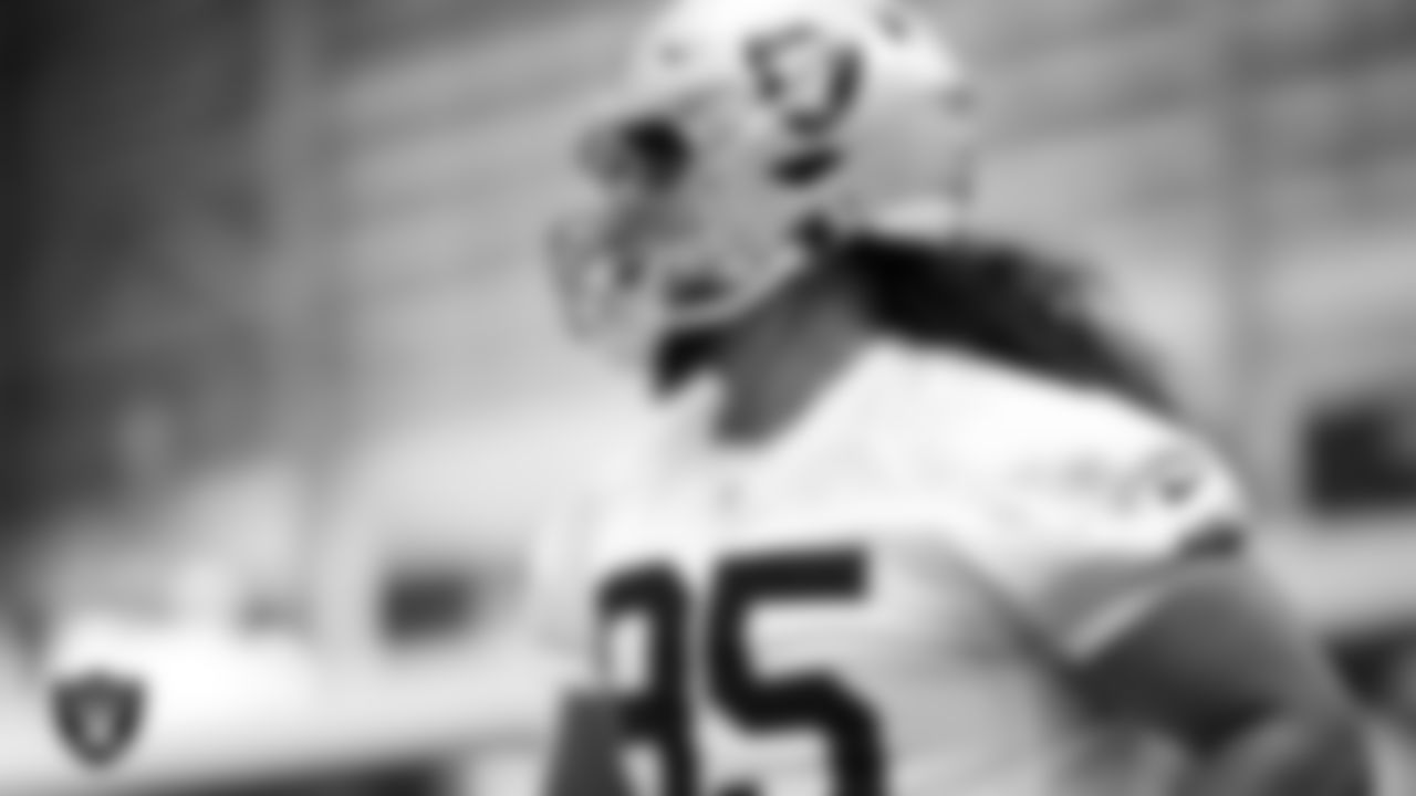 Las Vegas Raiders defensive tackle Leki Fotu (95) during practice at Intermountain Health Performance Center.