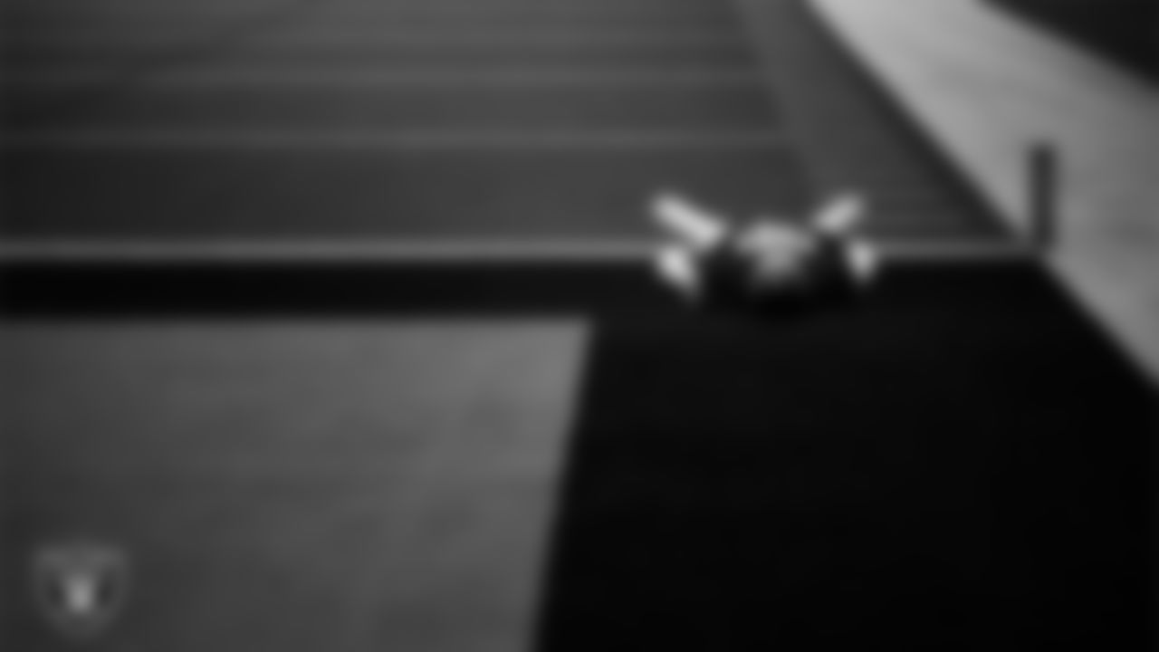 Las Vegas Raiders defensive end Maxx Crosby (98) during practice at Intermountain Health Performance Center.