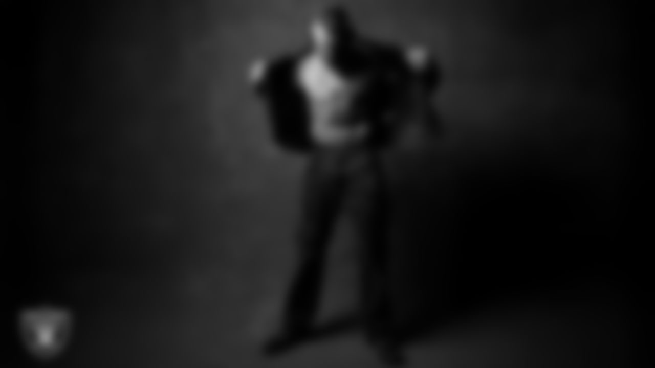 Las Vegas Raiders defensive end Maxx Crosby (98) arrives to the regular season home game against the Los Angeles Chargers at Allegiant Stadium.