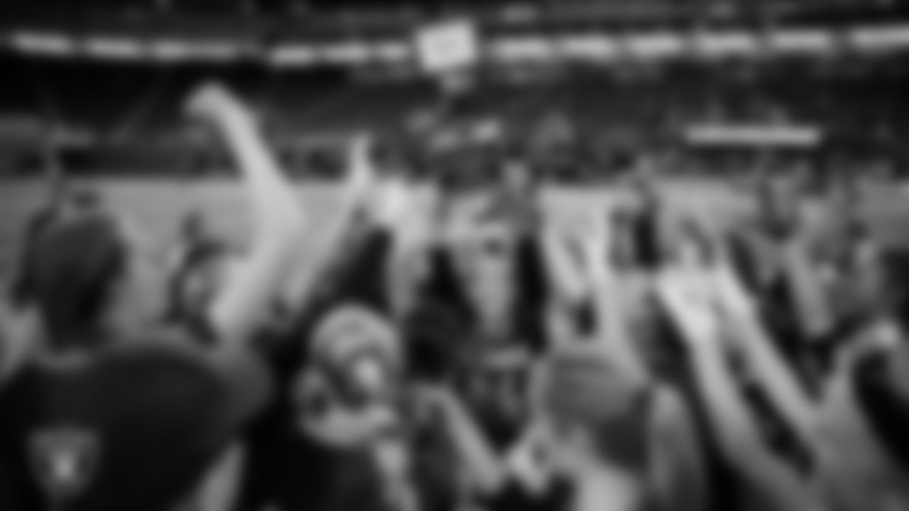 Palo Verde High School celebrates after winning the NIAA 5A State Flag Football Championship game against Desert Oasis High School at Allegiant Stadium.