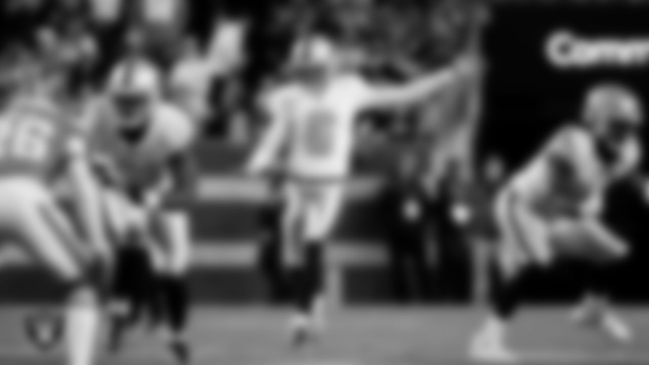 Las Vegas Raiders punter AJ Cole (6) during the regular season away game against the Denver Broncos at Empower Field at Mile High.