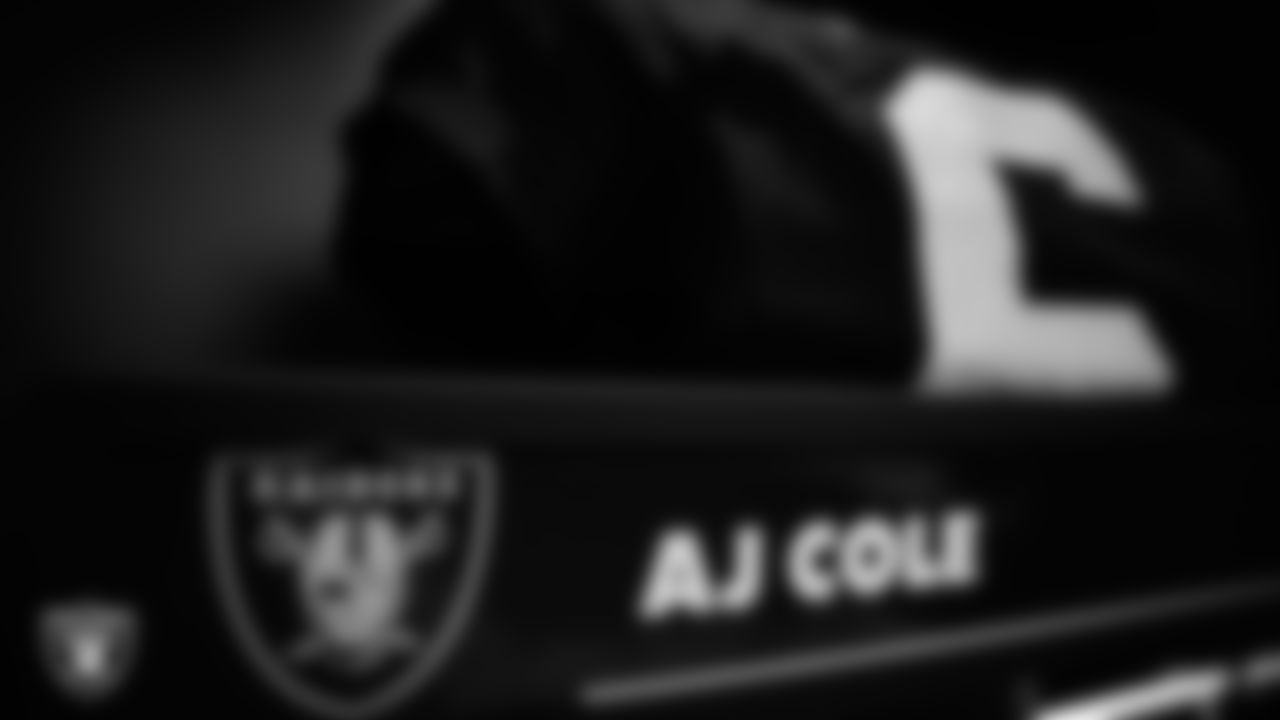 Las Vegas Raiders punter AJ Cole's (6) locker in the locker room prior to the Raiders' arrival for their regular season home game against the Kansas City Chiefs at Allegiant Stadium.