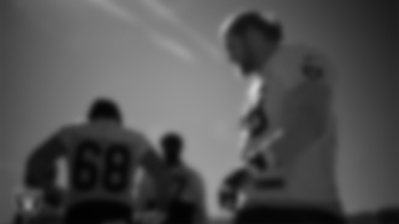 Las Vegas Raiders tackle Dalton Wagner (78) during practice at Intermountain Health Performance Center.