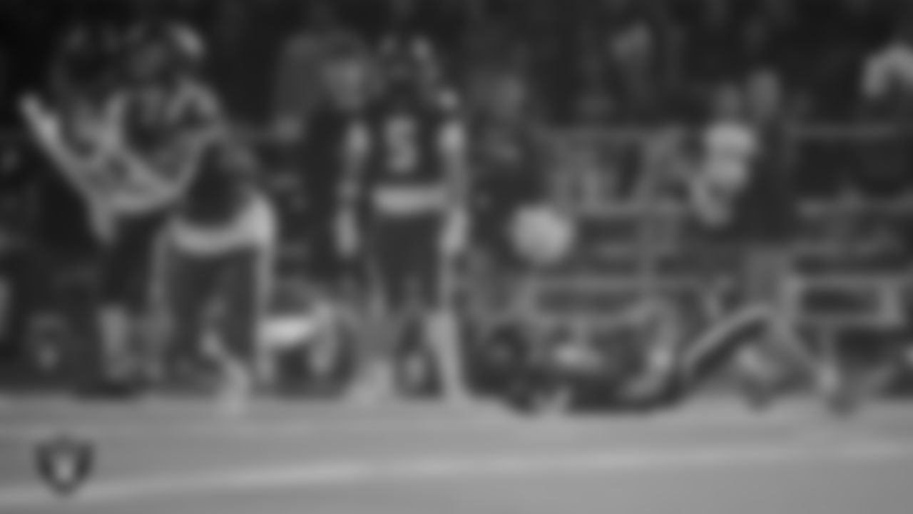 Moapa Valley High School hosts Virgin Valley High School during the Las Vegas Raiders' Football Showcase game at Moapa Valley High School.