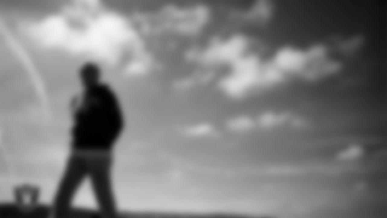 Las Vegas Raiders Head Coach Pete Carroll during practice at Intermountain Health Performance Center.