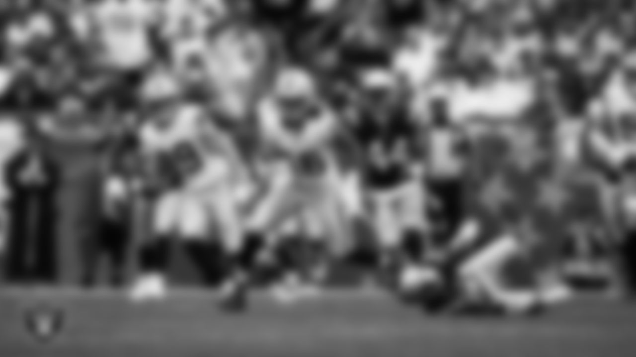 Las Vegas Raiders wide receiver Jakobi Meyers (16) runs after making a catch during the regular season away game against the New England Patriots at Gillette Stadium.