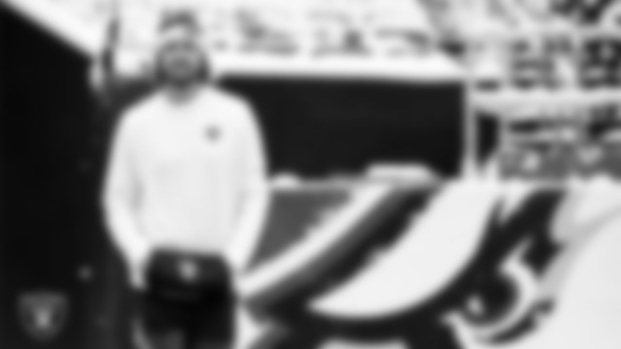 Las Vegas Raiders punter AJ Cole (6) warming up before the regular season away game against the Philadelphia Eagles at Lincoln Financial Field.