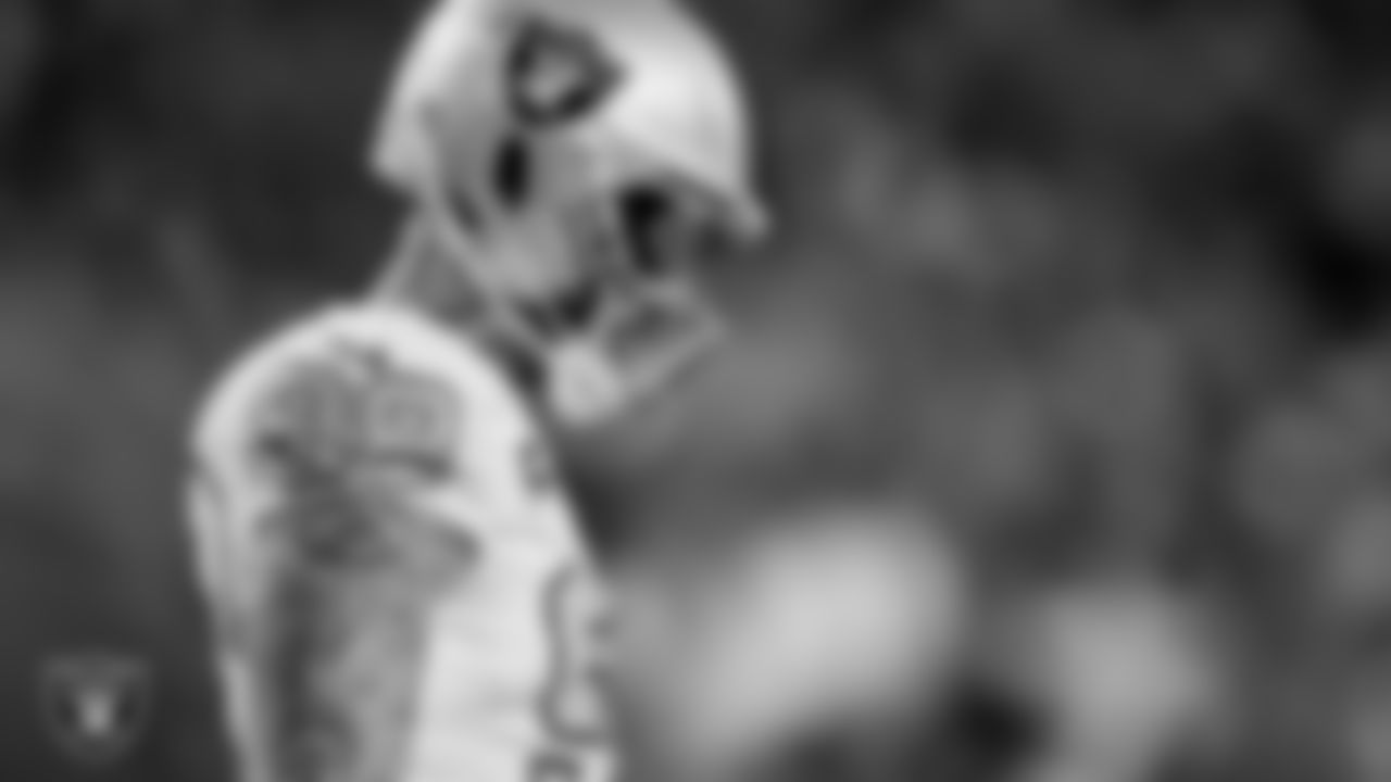 Las Vegas Raiders defensive end Maxx Crosby (98) on the field during the regular season away game against the Denver Broncos at Empower Field at Mile High.