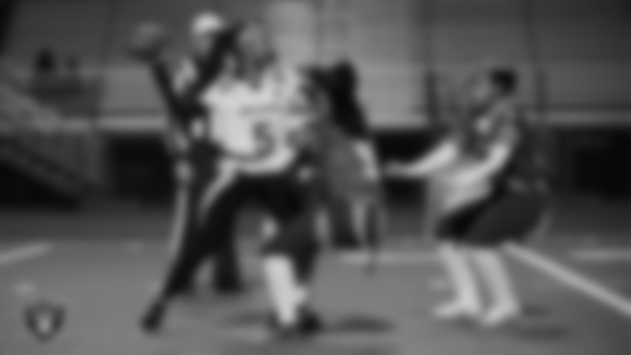 Green Valley High School hosts Del Sol Academy of the Performing Arts during the Las Vegas Raiders' High School Flag Football Showcase game at Green Valley High School.