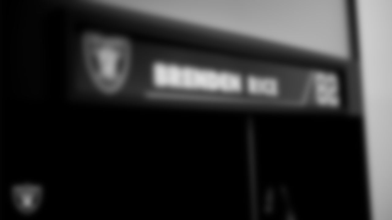 The locker room prior to the Las Vegas Raiders' arrival for their regular season home game against the Denver Broncos at Allegiant Stadium.